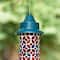 Glitzhome® 20" Glass Tall Hanging Multi-Color Mosaic Birdfeeder